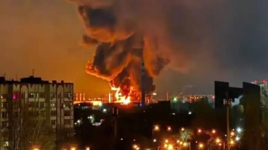 Ucrania bombardeó una terminal petrolera rusa