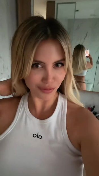 Wanda Nara en ropa interior tras bajar 10 kilos