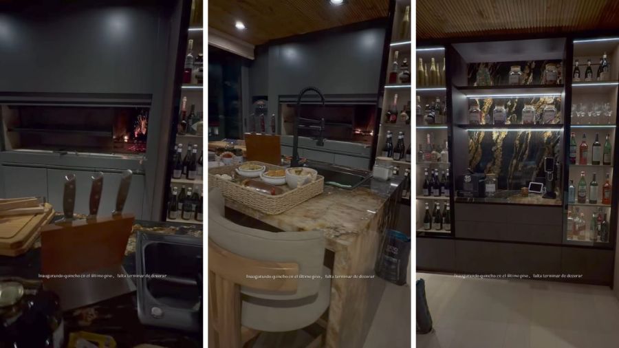 El nuevo quincho de Wanda Nara