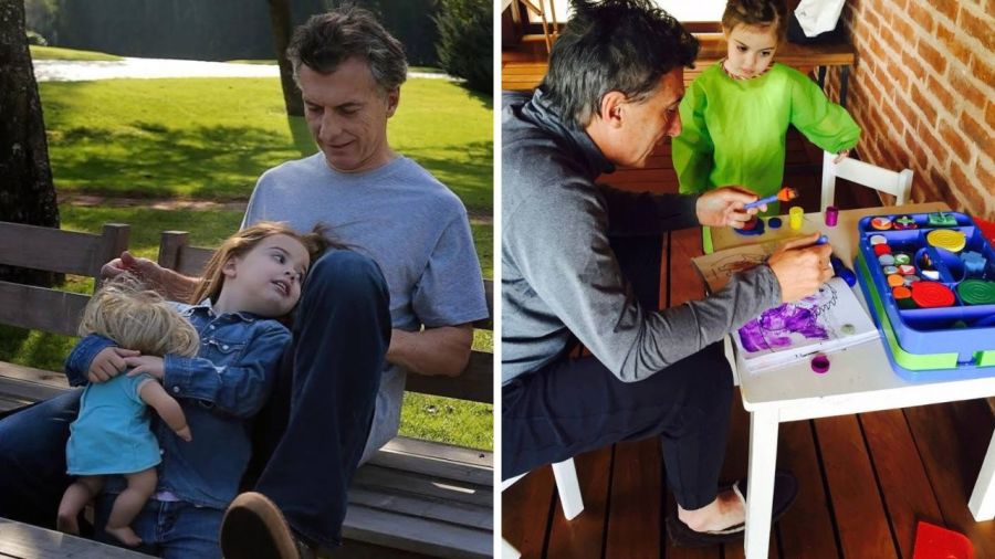 Mauricio Macri y su hija Antonia 