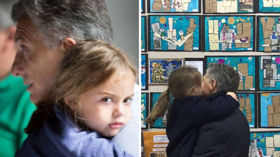 Mauricio Macri y su hija Antonia 