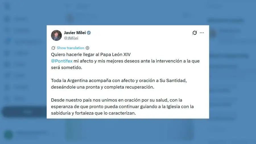 X Javier Milei