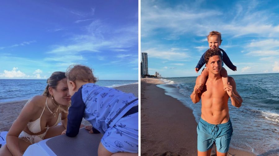 Eva Bargiela y su familia 