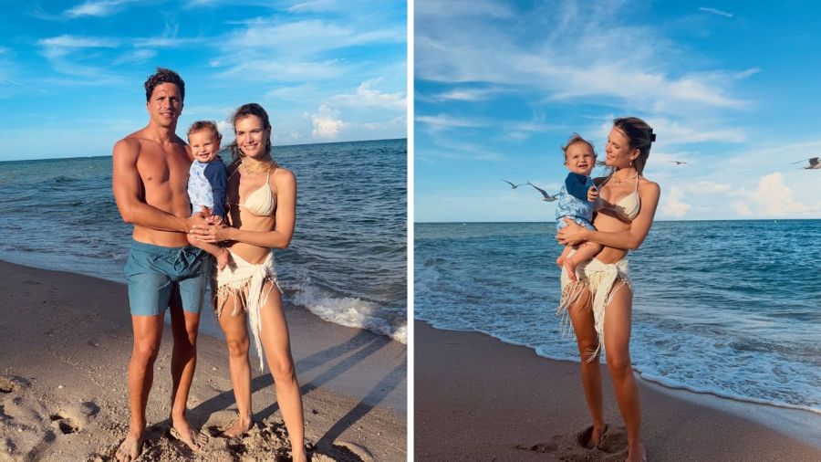 Eva Bargiela y su familia 