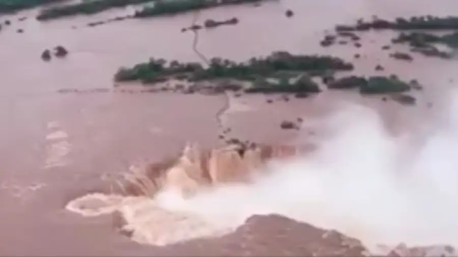 Incremento en el caudal del río Iguazú