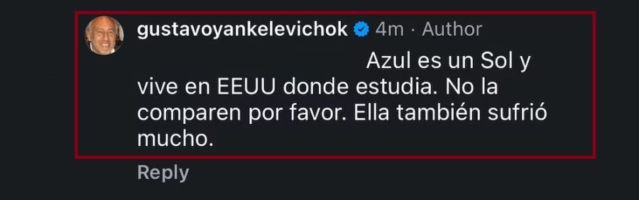 La contundente respuesta de Gustavo Yankelevich