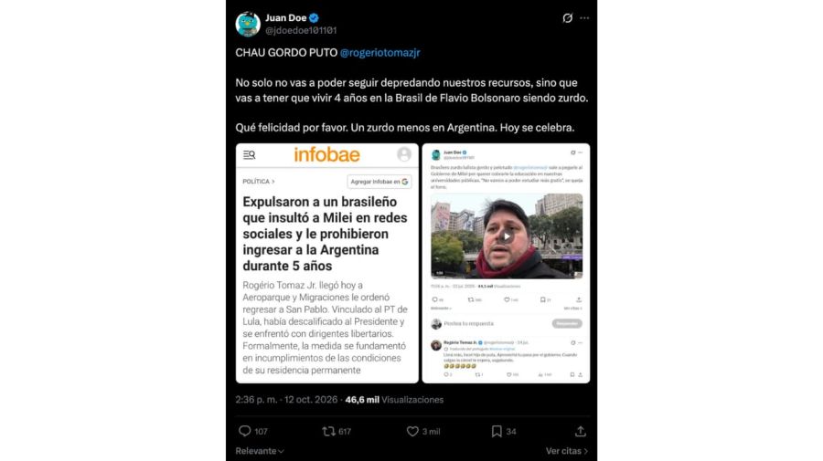 Lo que escribió en su cuenta de X el encargado de comunicar las actividades y posturas presidenciales.