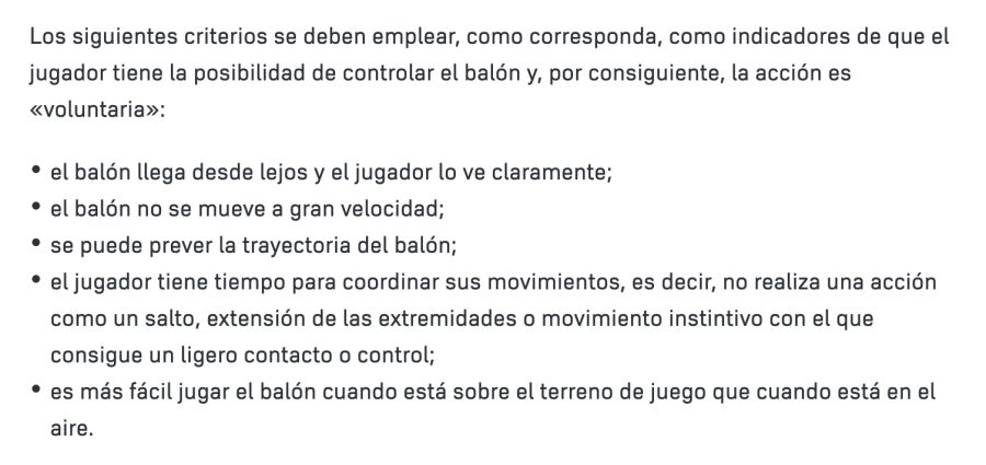 Reglamento fuera de juego
