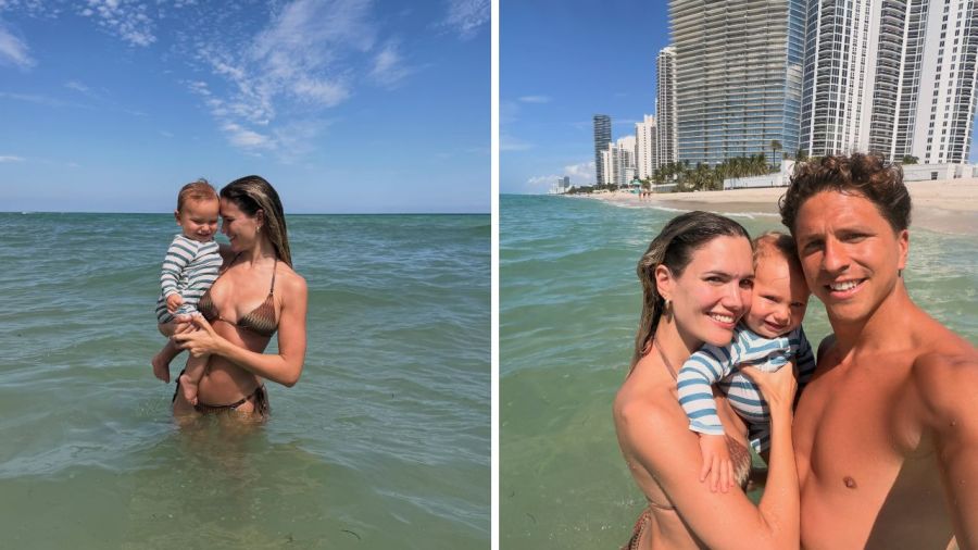 Eva Bargiela y su hijo Faustino 