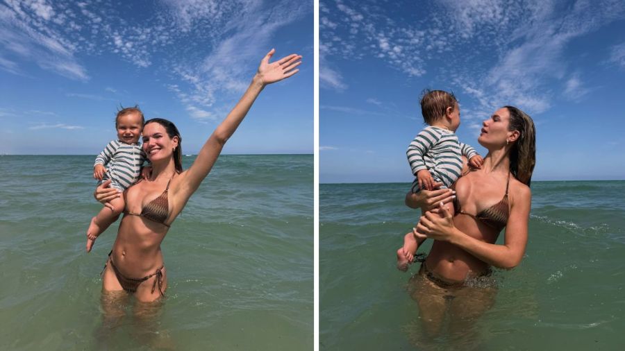 Eva Bargiela y su hijo Faustino 