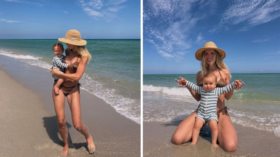 Eva Bargiela y su hijo Faustino 