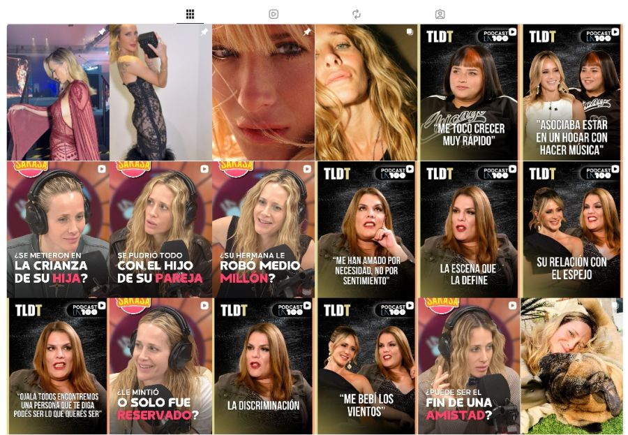 Las últimas publicaciones de Julieta Prandi en Instagram
