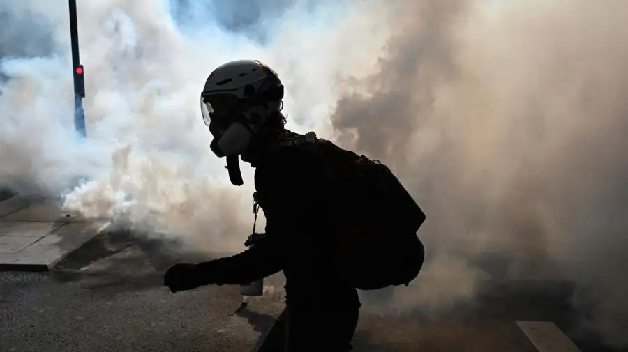 Protesta estudiantil en París