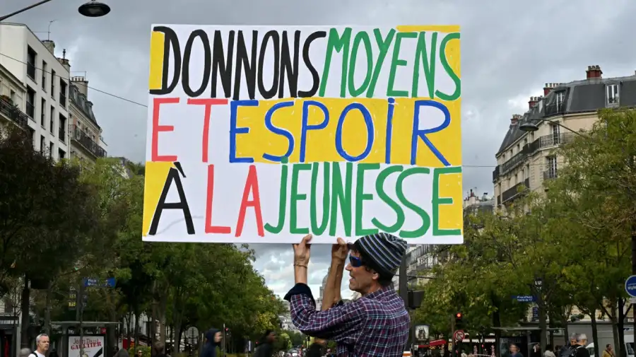 Protesta estudiantil en París