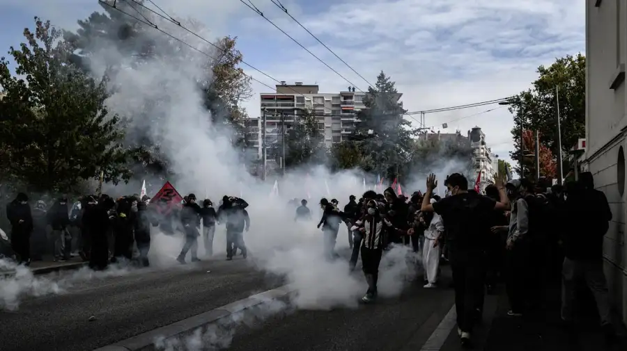 Protesta estudiantil en París