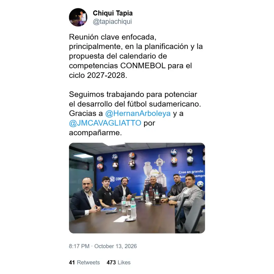 Claudio Tapia sobre su visita a Paraguay