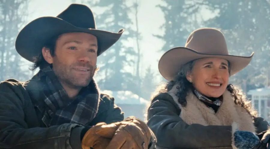 Jared Padalecki y Andie MacDowell en Guarding Stars