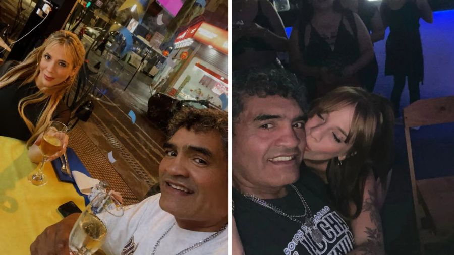 Jorge “Roña” Castro y su novia, Noelia Vigliarolo
