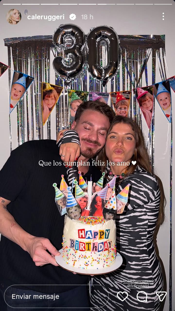 Mensaje de Cande Ruggeri para Stephan y Federica Ruggeri