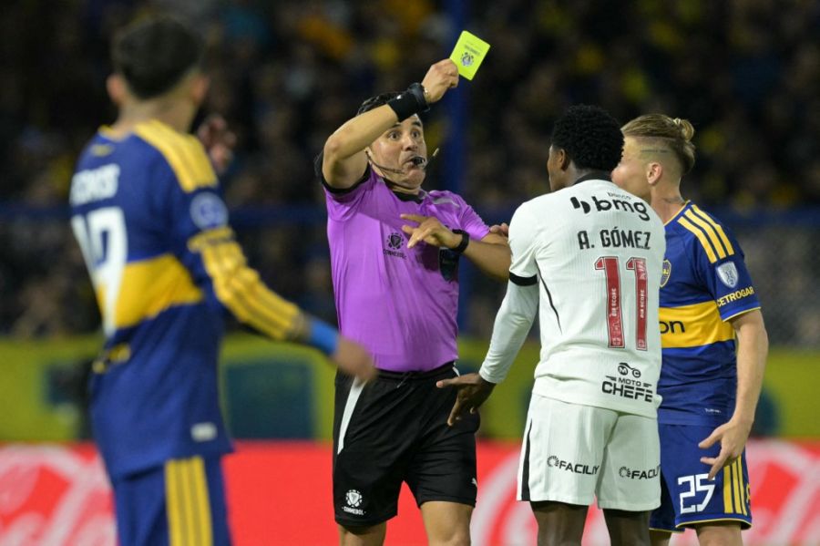 Piero Maza en Boca vs Vasco