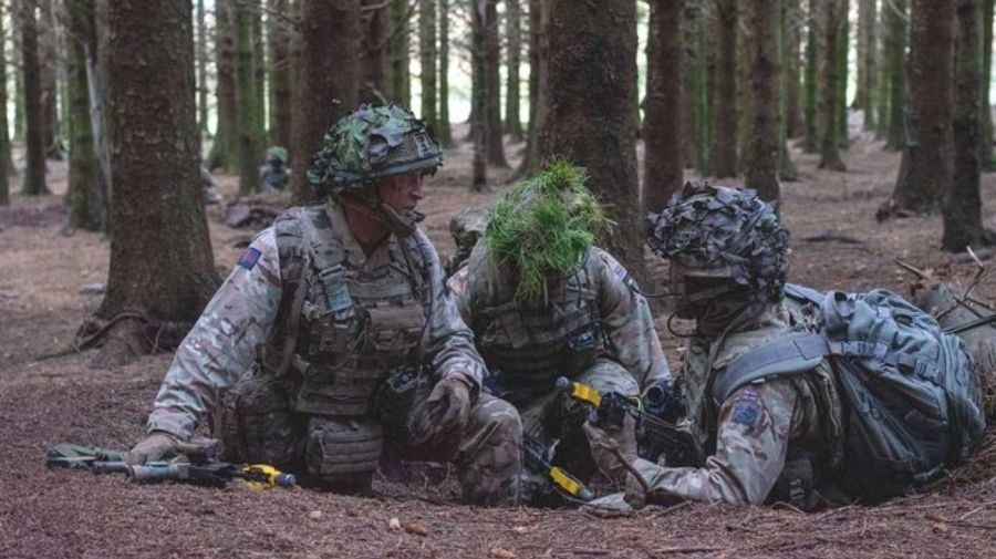 Soldados británicos en Malvinas