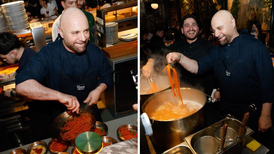 Las famosas disfrutaron de una exclusiva cena en el restaurante de Germán Martitegui