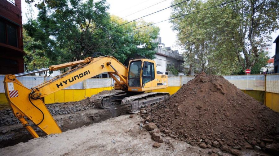 Obras pluviales en barrios porteños