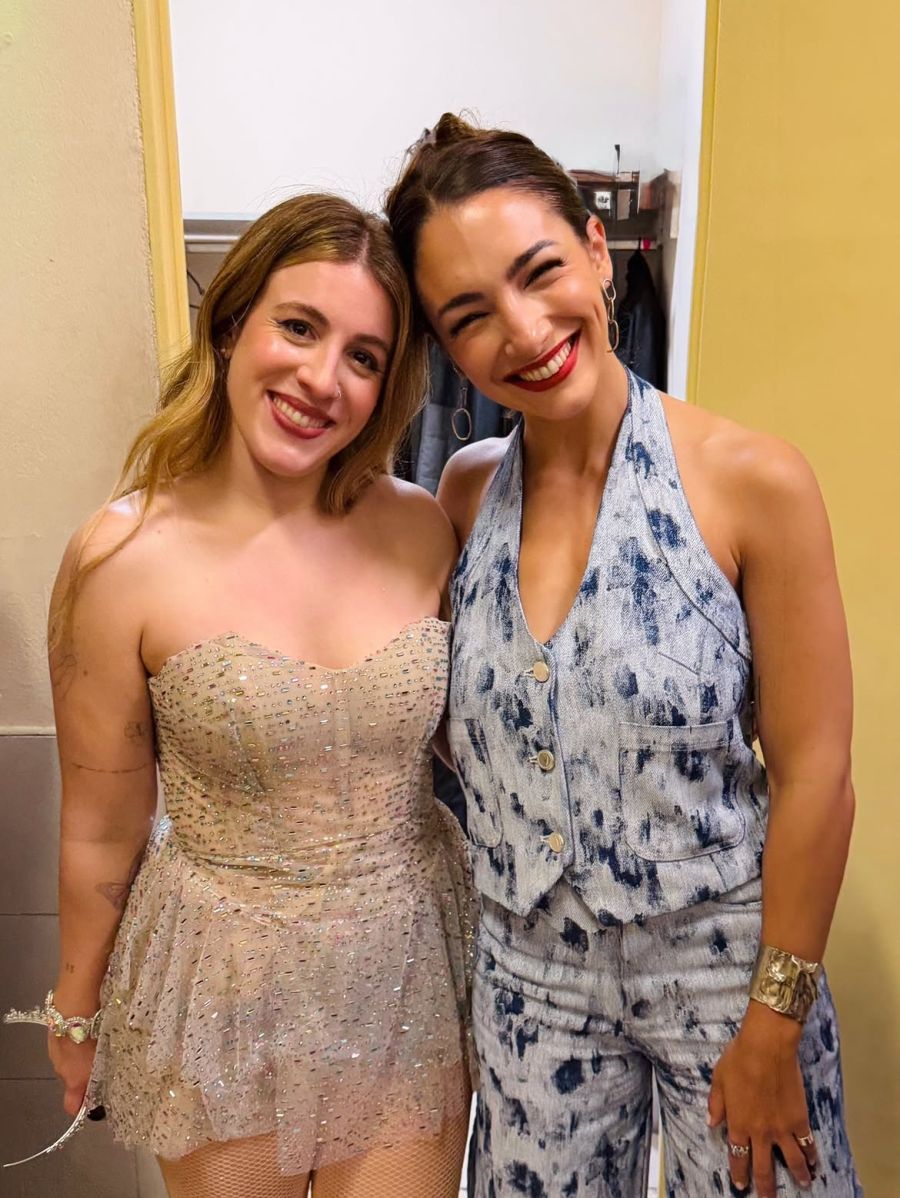 Thelma Fardín con Laura Esquivel