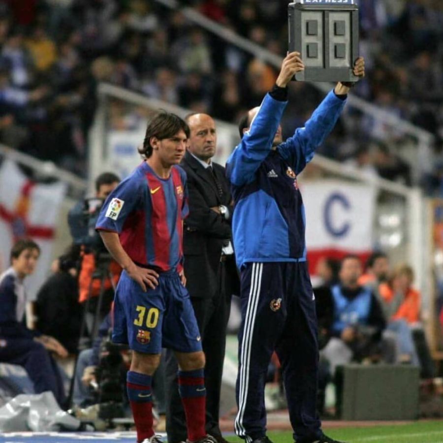 Debut de Lionel Messi en Barcelona