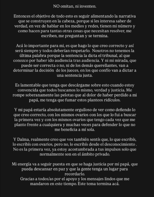 el duro descargo de Jana Maradona tras la polémica crítica de su hermana Dalma