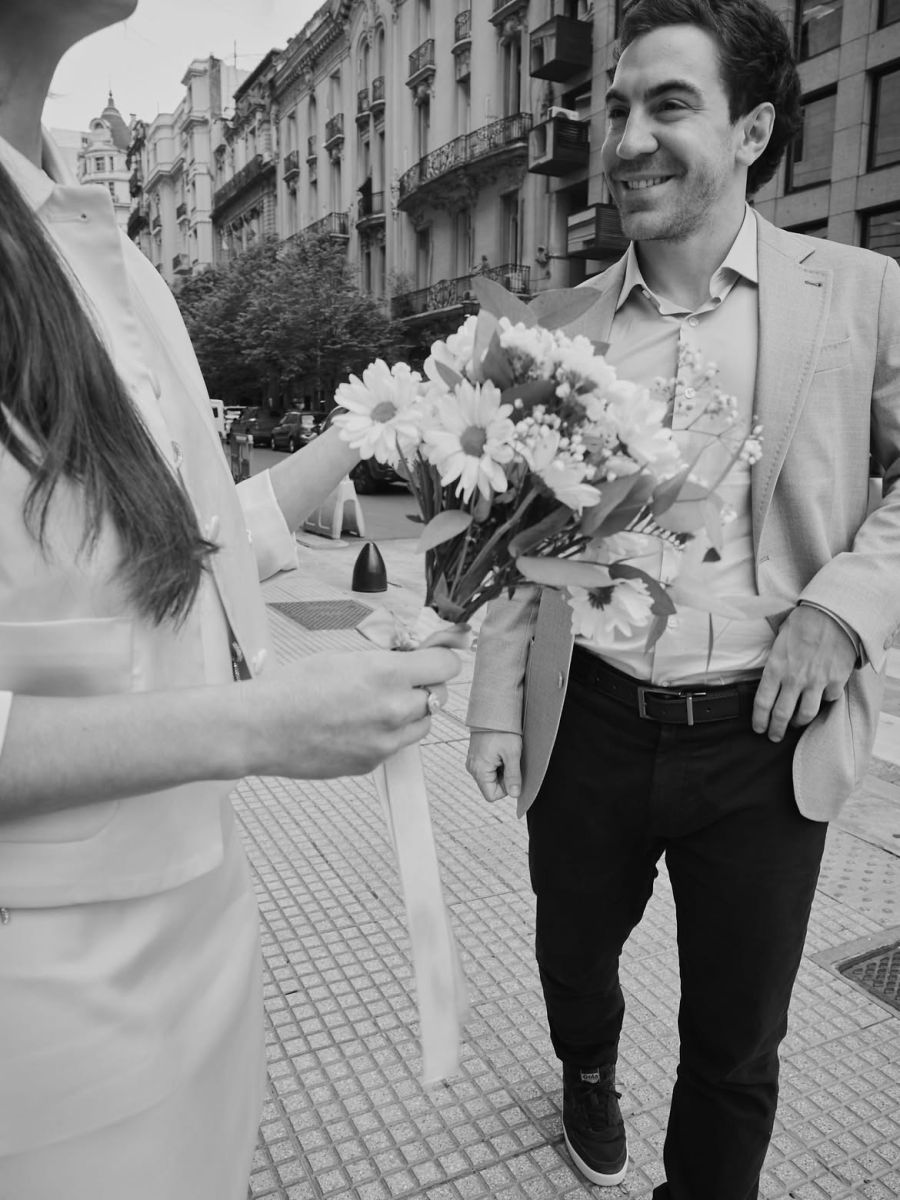 La periodista de TN Sofía Terrile se casó con Santiago Bulat