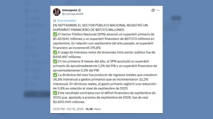 Posteo Luis Caputo