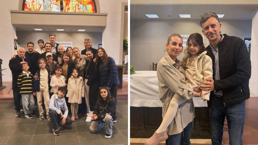 El bautismo de los hijos más pequeños de Sabrina Garciarena