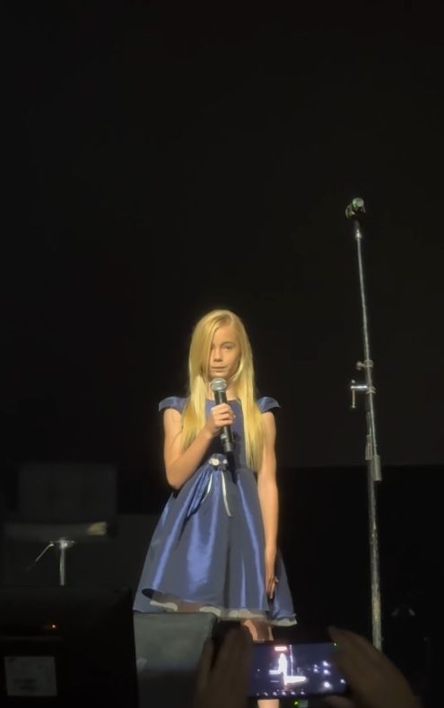 Matilda Salazar en el show de Palito Ortega