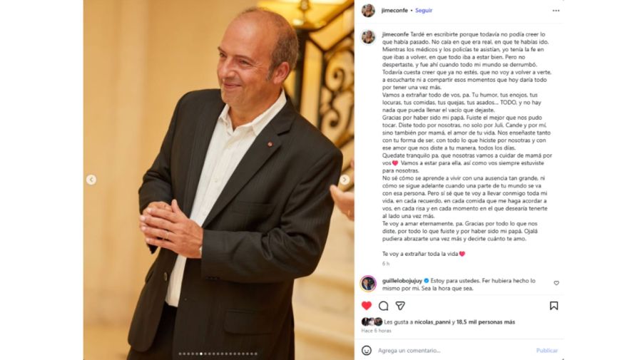 La desgarradora carta de la hija menor de Fernando Confessore