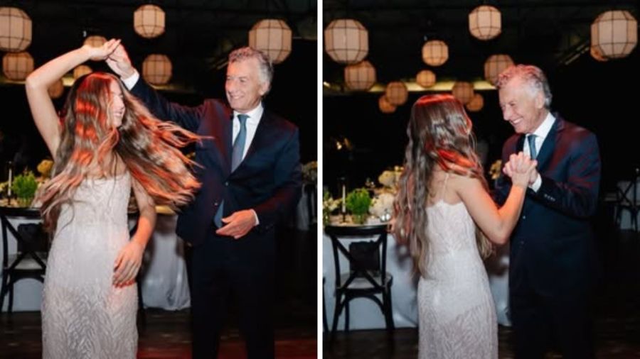 Mauricio Macri en el cumpleaños de su hija Antonia