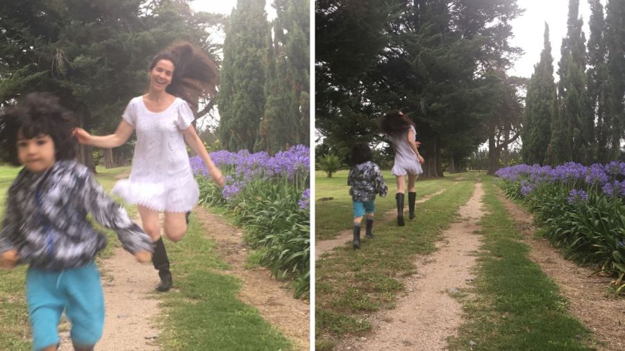 Natalia Oreiro festejó el día de la madre con fotos inéditas junto a Merlín Atahualpa: 