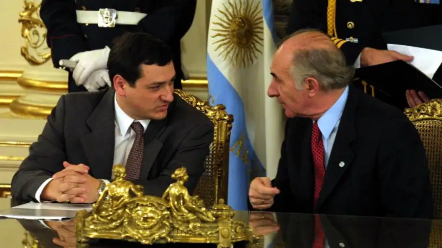 Andrés Delich junto al expresidente Fernando de la Rúa
