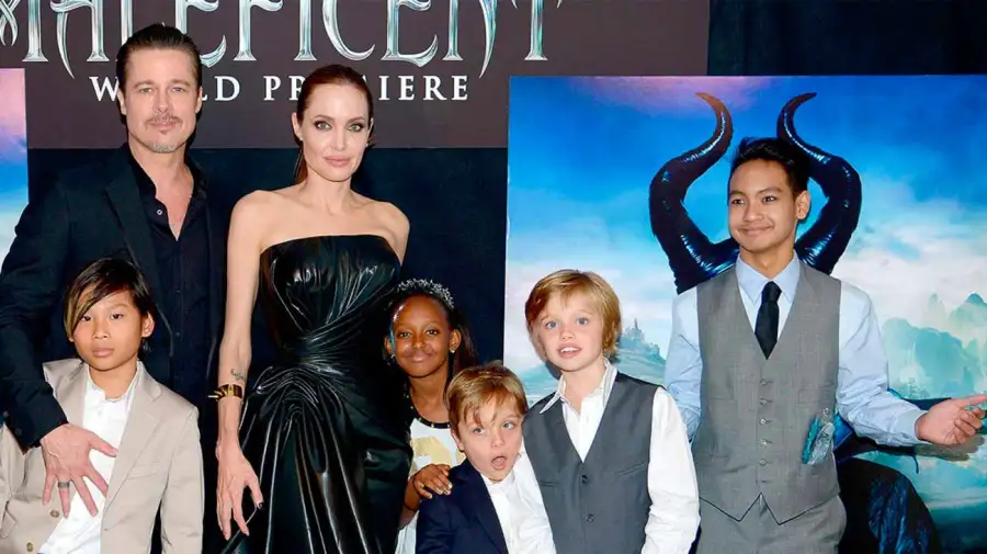 Brat Pitt, Angelina Jolie e hijos
