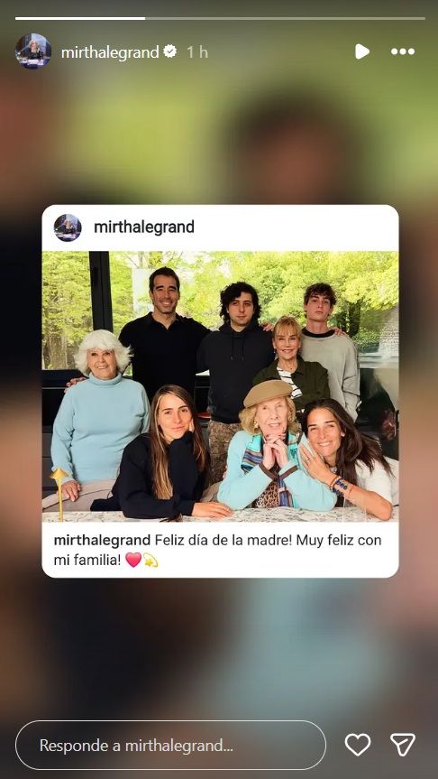 El emotivo posteo de Mirtha Legrand por el Día de la Madre