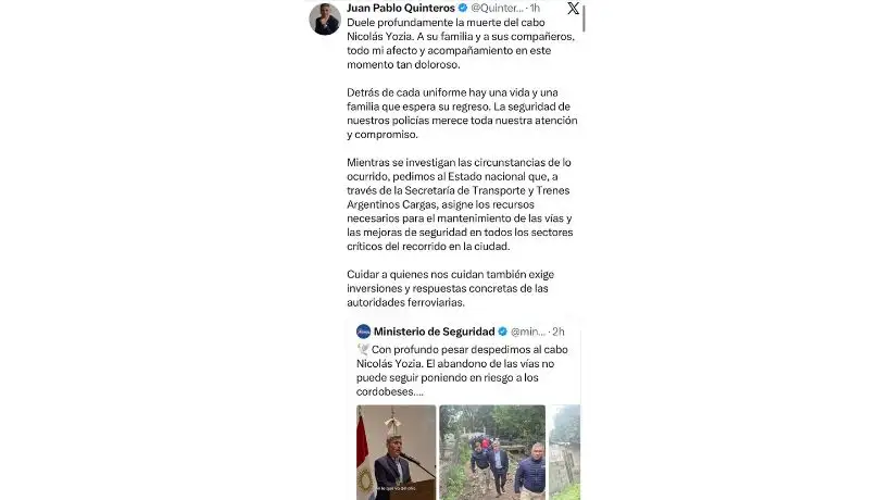 Juan Pablo Quinteros vía X