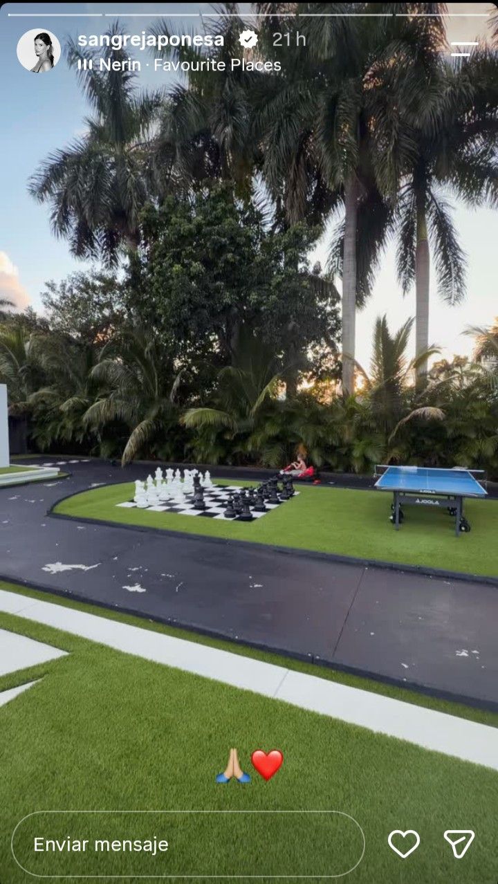 Patio de juegos de la China Suárez y Mauro Icardi