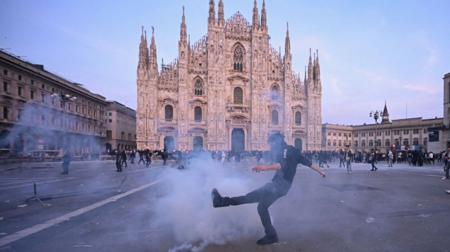 Protestas en Milan, Italia. 18102026
