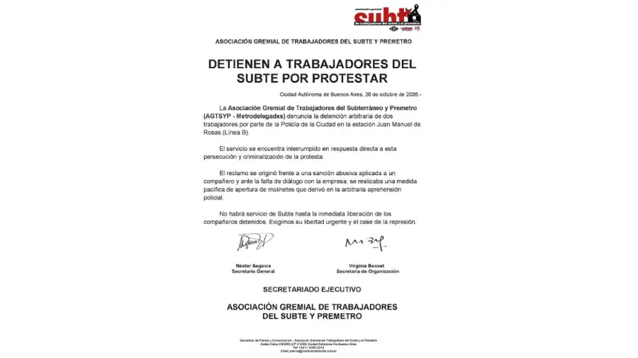 Comunicado AGTSYP