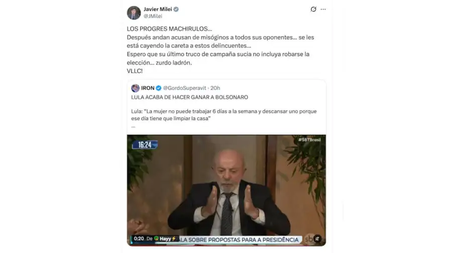 Javier Milei X 20102026