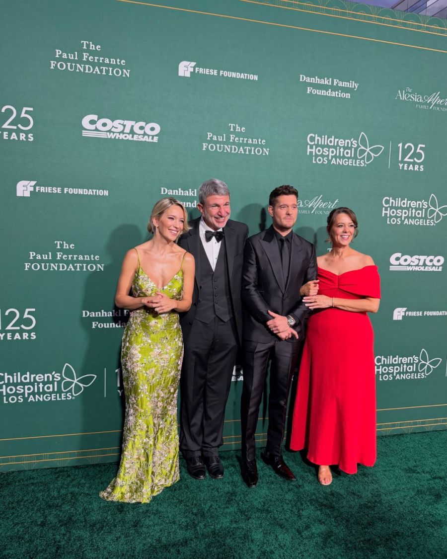 Los looks de Luisana Lopilato y Michael Bublé en la gala del Hospital de Niños de Los Ángeles