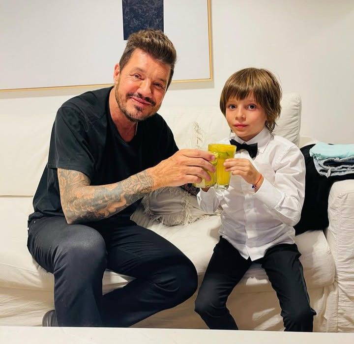 Marcelo Tinelli y su hijo Lolo