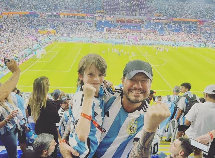Marcelo Tinelli y su hijo Lolo