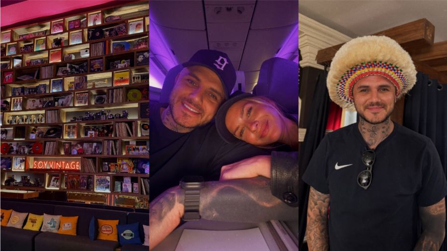 Mauro Icardi y La China Suárez en México