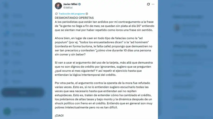 x Javier Milei